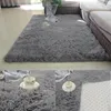 Tapis Urijk 1PC tapis antidérapant de couleur grise Super doux tapis moderne pour salon/chambre tapis tapis de chevet