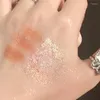 Oogschaduw Jiugongge Oogschaduw Palet 9 Kleur Acryl Matte Glitter Voor Ogen Gemakkelijk Te Dragen Shimmer Schaduwen Make Paletten Vrouwen