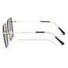 Occhiali da sole polarizzati per donne uomini in metallo quadrato Designer occhiali da sole Fashion 2022 Goggle Uv400 tonalit￠ vintage