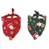 Wholesale 100pcs/lot Christmas Dog Puppy bandanas Collar scarf Bow tie Cotton pet Supplies Grooming Accessories Y618