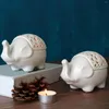 Candle Holders Holder Ornament Landscape Crafts Candlestick For Bookcase Shelf Table Centerpiece Desktop Decoration