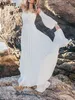 Ver￣o praia chiffon uma linha vestidos de noiva com mangas remov￭veis renda sexy sweetheart pregas boho jardim vestidos de noiva longos mantos simples de trem de mariee cl1235