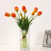 Fiori nuziali Bouquet di tulipani artificiali a 5 teste Fiore per decorazioni nuziali domestiche