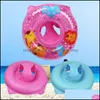 Party Favor PVC Durable Toddler Kids Water Pool Float Soutr Train Training Training Baby Swimming Ring Pump rapidement pour la chute extérieure Delive Dhvm9