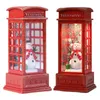 Noel Süslemeleri Noel Baba/Kardan Adam/Noel Ağacı Telefon kabini LED Işıklar Çocuklar İçin Hediye Ev Yılı Hediyeler