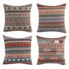 Pillow Bohemian Cover Sofa Decorative Throw Embroidered Boho Vintage Home Patchwork