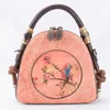 Evening Bags YourSeason Female Casual Hand Painted Floral Shoulder 2022 Cow Leather Women Tote Retro Handmade Handbag