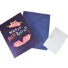 Wenskaarten 3D -Up verjaardagskaart jubileum cadeaus ansichtkaart cake ansichtkaarten met envelop