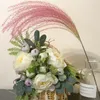 الزهور الزخرفية المجففة لافندر كبير بامباس مهرجان الزفاف لباس Setaria Pograph