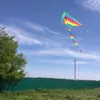 Kite & Accessories 160 Cm Colorful Rainbow Long Tail Nylon Outdoor Kites Flying Toys For Children Kids Without Control Bar And Line