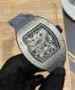 wielofunkcyjny superclone zegarek projektant luksusowych męskich mechaników Rihca Milles wydrążony przez mężczyzn Importowany pełny poziom ruchu gumowy pasek 43 mm xzhr aoao xdz2