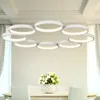 Pendant Lamps Joyful Home Modern Aluminum 6/8 Rounds Lights Hanging Dining Room Bar Restaurant LED Bulbs Luster Lamp Fixtures