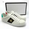 Scarpe firmate Uomo Donna Scarpe casual Ace Bee Sneaker Classic White Stripe Canvas Splicing Sneakers Chaussures Animal Embroidery Trainers S