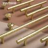 Handles Pulls Longer Solid Brass Cabinet Door Knobs and Furniture Cupboard Wardrobe Drawer Pull T Bar Handmade 221007