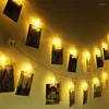 Strings AGM LED String Light Garland Star Po Clip Decorative Fairy Christmas Year Decoration Holiday Lights Battery For Home