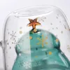 マグカップクリエイティブガラスクリスマスツリースターウィッシュカップ高温マグダブルレイヤーカスタムギフトお祝い効果