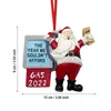 Toy Funny Xmas Santa Claus ornamenten Het jaar dat we ons geen gas konden betalen 2022 Nieuwjaars kerstboomhangende hangerse decoratie