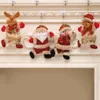 Gelukkig nieuwjaar kerst ornamenten Diy Xmas cadeau Santa Claus Sneeuwman Boom hanglang pop Decoraties voor Home Noel Natal 4 Styles kiezen