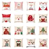 Capas de travesseiro Capas de almofadas impressos de um escritório de Natal de Feliz Natal Cadeira Cresadeira Casa Têxteis travesseiros sem travesseiro Core de Natal Presente 40 Estilos
