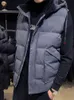 남자 조끼 플러스 사이즈 겨울 재킷 소매 소매 의류 후드 윈드 브레이커 따뜻한 양복 조끼 양털 남자 코트 8xl 221008