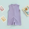 Rompers 16y Fashion Baby Girls Romper Solide Sans manches sans manches PlaySuit Jumps Kid Summer Playsuit Children Vêtements J220922