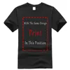 Erkek Tişörtleri 'Makinede Hayalet' Siyah T-Shirt Pamuk Tişört Tarzı Yuvarlak