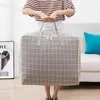 Sac de rangement pour vêtements, sac en coton et lin, finition couette, bagages ménagers, housses mobiles Super grandes