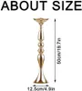 Candle Holders 2PCS Tall Gold stick Stand Wedding Centerpiece Riser Flower Vase for Birthday Anniversary Party 221007