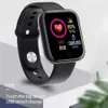 Bileklikler Y68 D20 Bluetooth Smart Watch Su geçirmez Spor Fitness Tracker Akıllı Bileklik Kan Basıncı Kalp Hızı Monitörü Akıllı Uçağı Yardımcı Tür