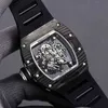 Superclones Richar Millers Mens Rakish Mechanical Cool Wrist Watches TV Factory RM Designer Mens Business Leisure Carbon Fiber Case Tape Mens Up Swiss Mov Cavr