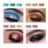 4-kleuren glitter oogschaduwpalet ultra gepigmenteerd make-up oogschaduw poeder met 3D-afwerking langdurige waterdicht