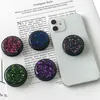 Glitter cell Phone Holder Grip Stand for mobile smartphone Expanding finger holders grip with opp bag