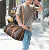 Duffel Bags men travel duffle bags brand designer luggage handbags With lock large capacity sport bag size55CM