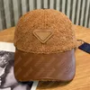 Unisex Winter Designer Baseball Cap Cacquette Womens Fitted Hat Mens Warm Designer Hat Ball Caps бренд твердый шерстяной капот 6 Colors238V