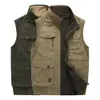 Men's Vests Men Large Size M-8XL Reversible Vest High Quality 100% Cotton Multi-Pocket Sleeveless Jacket Male Classic ArmyTactical Waistcoat 221008