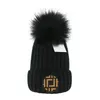Lyxiga m￶ssa designer vinterb￶nor m￤n och kvinnor modedesign stickade hattar fall ull cap brev jacquard unisex varm skalle hatt pp-4