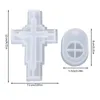 Candle Holders Resin Cross Holder Mold For DIY Aroma Plaster Candlestick Mould Concrete Cement Craft Making Molds Xmas Gift Home Decor