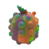 シンプルディンプル3Dフィジェットおもちゃバブルベントボールポップパイナップル減圧感覚おもちゃ絞りボールギフト