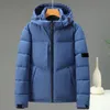 Cotton jacket men must have thick warm hooded cotton coat fashionable design hooded down jackets brand armband --52488