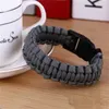 Bracciale unisex di sopravvivenza all'aperto Paracord Braccialetti con cordino per paracadute Braccialetti con ciondoli Cobra di emergenza militare