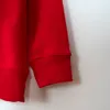 Women s Hoodies Sweatshirts Rowling Mirror Letter Flocking Print Red Sweatshirt Women Long Sleeve O Neck Cotton Classic Tops Female Casual Streetwear 221008