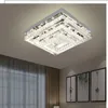 Crystal ceiling lamp LED living room Chandeliers lamp square atmosphere home modern minimalist bedroom lamps