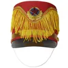 Boinas Marching Band Hat Drum Major Novedades Hombres Soldado de lujo Niños Elegante Puesta en escena Cosplay Cap