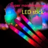 Kolorowy LED Light Stick 28cm Flash Glow Cotton Candy Sticking Stożek na wokalne koncerty nocne imprezy