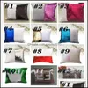 Party Favor 12 Colors Sequins Mermaid Pillow Case Cushion New Sublimation Magic Blank Cases Transfer Printing Diy Personalized Drop D Dhabe