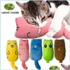 Juguetes para gatos Rechinar los dientes Juguetes con hierba gatera Interactivo Peluche Gato Juguete Mascota Gatito Masticar Garras Pulgar Mordedura Menta para gatos Divertida pequeña almohada D Dhyqr