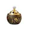Lampes à parfum créatives arabe brûleur d'encens diffuseur petits brûleurs dorés salon intérieur Incensario décor à la maison