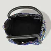 Сумки на плече Shinny Sequints Женские сумочки дизайнер Bling Buckte Back Side Strap Crossbody маленькая тотация роскошные вечерние кошельки 2022 221008