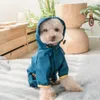 Собачья одежда домашняя кошка с капюшоном с капюшоном, отражающий щенок маленький дождь одежда для водонепроницаемой куртки для мягкой дышащей сетки 221008