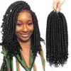 12 zoll Senegalese Frühling Twist Crochet Zöpfe Haar Verworrene Lockige enden Synthetische Haarverlängerung Für Frau 12 wurzeln/stücke LS27